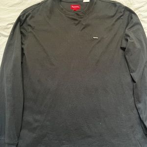Supreme Small Box Logo Long Sleeve Tee - Black - Large